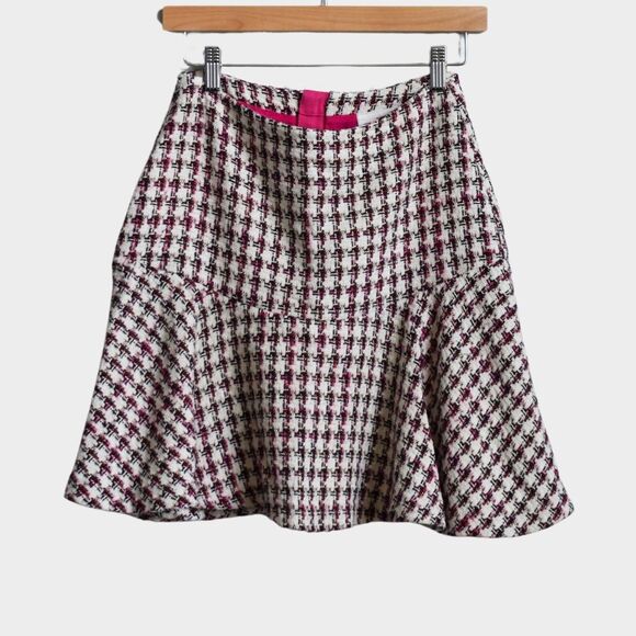 ANTHROPOLOGIE MAEVE Bobbie Plaid Flounced Mini Skirt Size 0 - Picture 2 of 8
